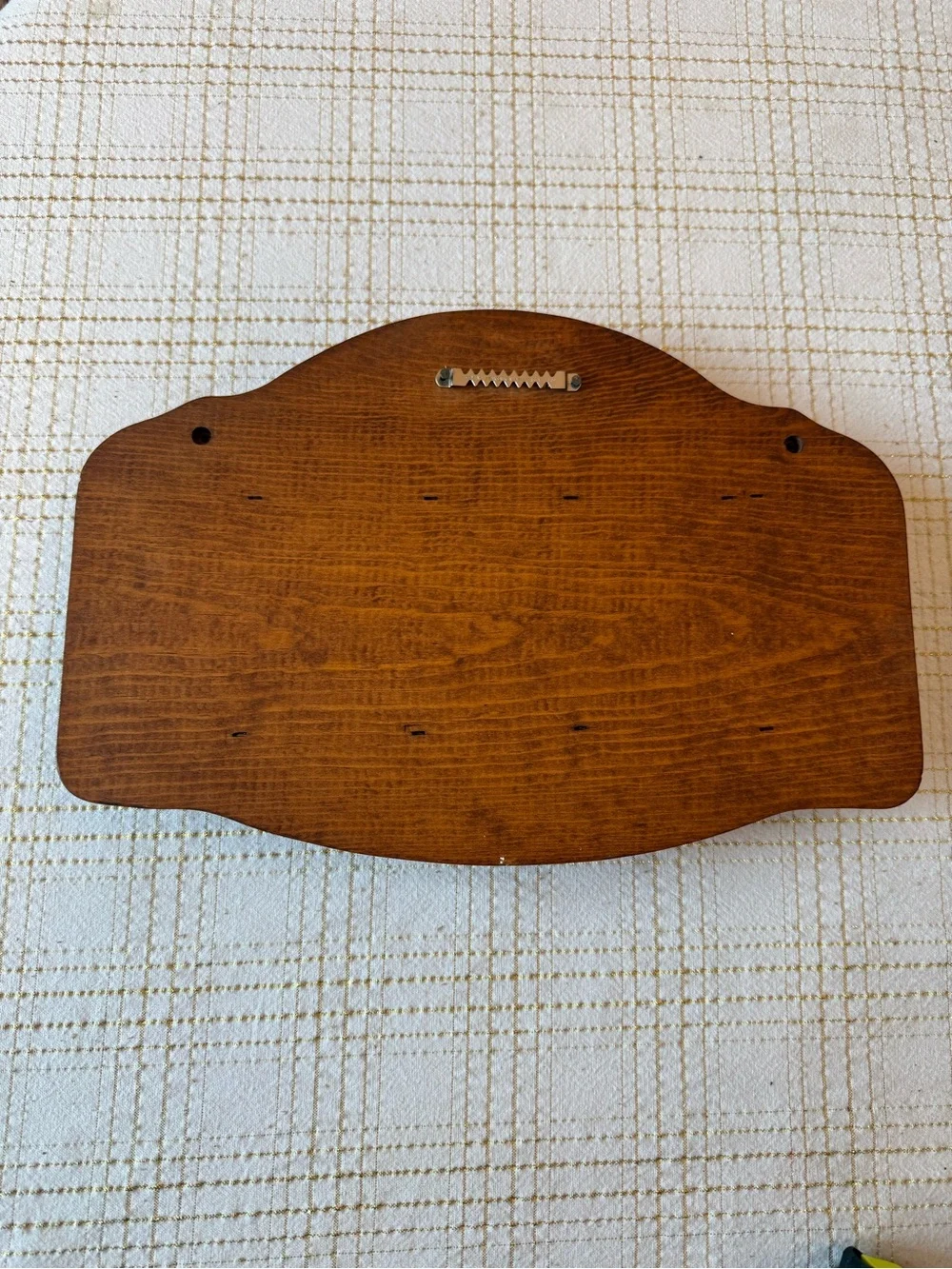 Vintage wood souvenir spoon display rack